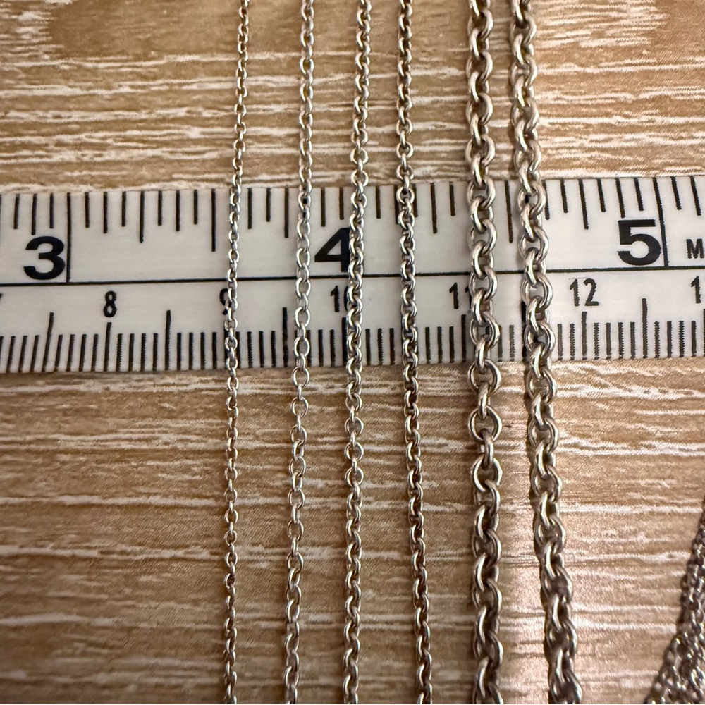 Tiffany and Co. Thick Sterling Silver Chain 16in 2mm Necklace